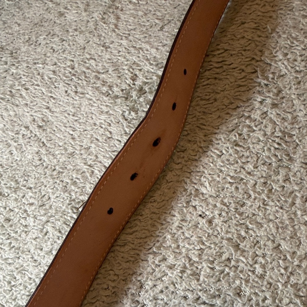 Tecovas Handmade in Mexico Brown Leather Belt with Cream Lining sz 40 - Picture 5 of 10